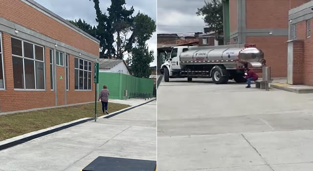 Sin agua potable entregan Institución Educativa León XIII de Soacha