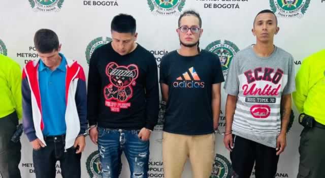 Caen ´Los Aprovechados´, banda de atracadores en Bogotá