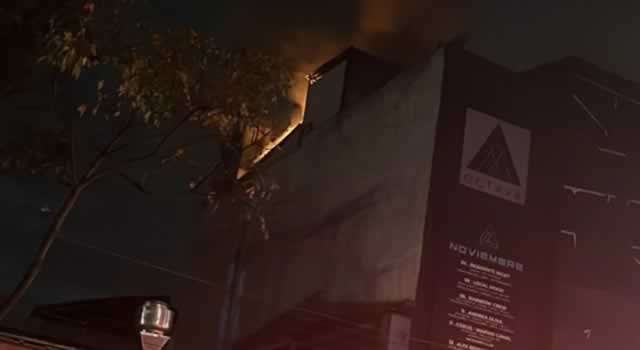 Fuerte incendio en discoteca de Chapinero, Bogotá