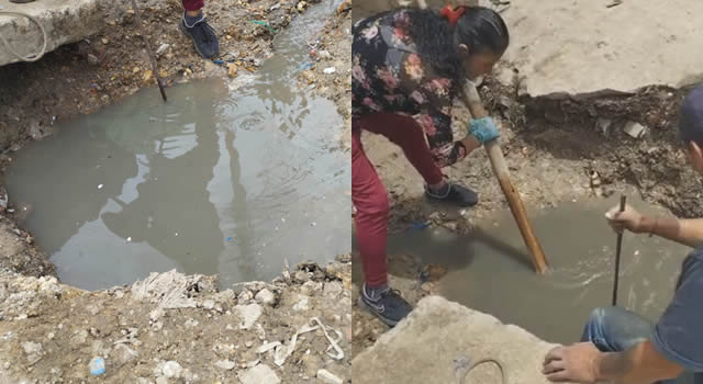 Alcantarilla de aguas residuales en Ciudadela Sucre amenaza integridad de habitantes del sector
