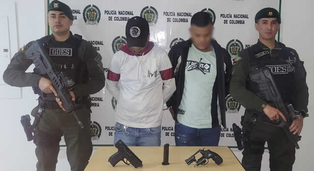 Capturadas dos personas con arma de fuego en Soacha