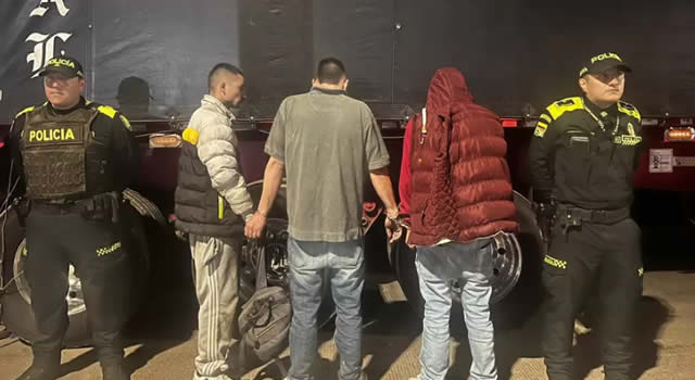 Policía capturó a los implicados en el robo de un camión en Soacha con $136 millones en mercancía
