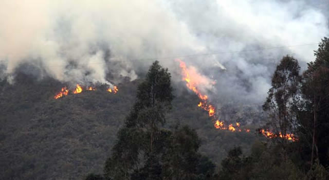 Incendios forestales en Cundinamarca en lo corrido de 2023