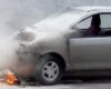 Se incendió vehículo en vía pública de Bogotá
