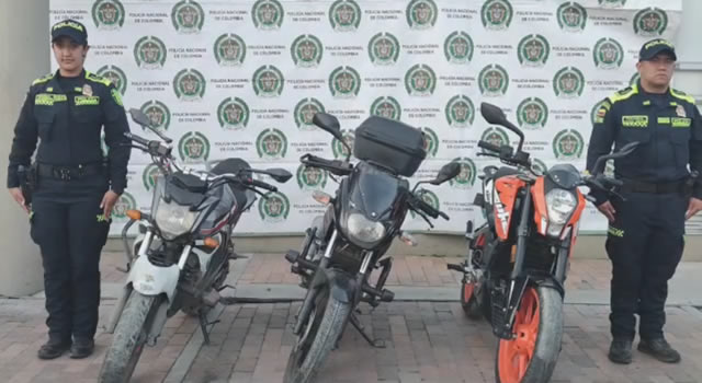 En Soacha recuperan moto robada en Bogotá