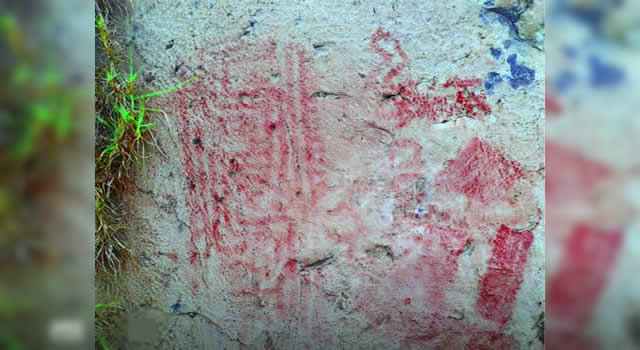 En medio de escombros, encuentran sitio arqueológico con arte rupestre en Soacha