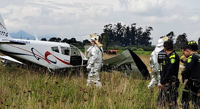 Aterrizaje de emergencia en Chía, Cundinamarca