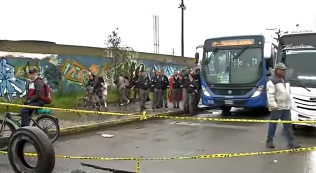 Bloqueos en Bosa San José impiden paso entre Bogotá y Soacha
