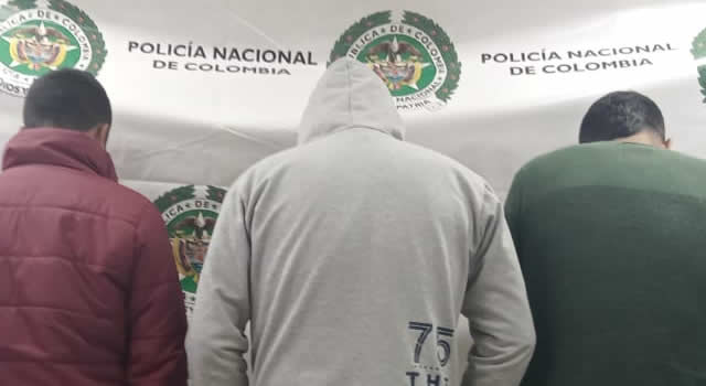 Policía logró la captura de tres personas por homicidio en el municipio de Suesca, Cundinamarca