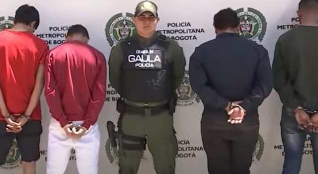 Capturan 8 personas dedicadas a la extorción de comerciantes en Bogotá