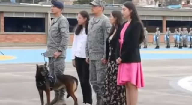 La Fuerza Aérea entregó dos perros de asistencia  a dos jóvenes con discapacidad visual