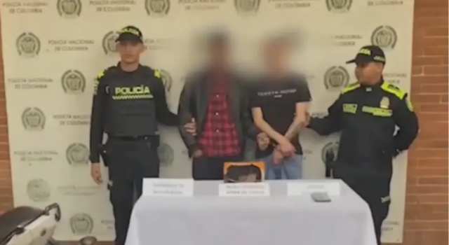 Policía logró la captura de dos ladrones motorizados en Bogotá