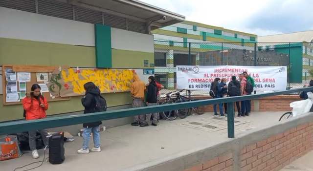 SINDESENA acompañó protestas por malas condiciones educativas en el Tecnoparque de Soacha