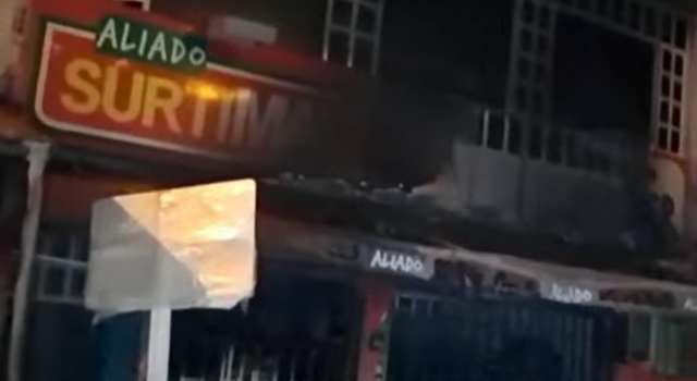 Incendio en Soacha consumió parte de un supermercado