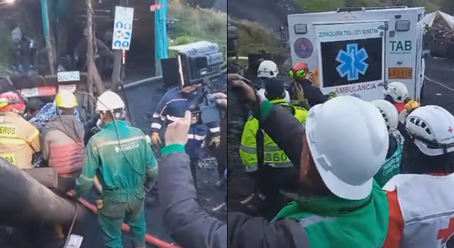 Rescatan con vida a los dos mineros atrapados en mina de Zipaquirá