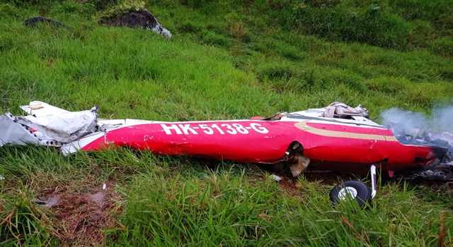 Avioneta se estrelló en una vereda de Boyacá, seis personas murieron