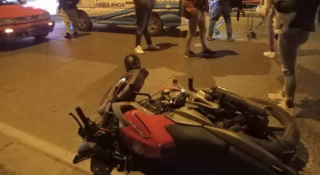 Otro accidente de tránsito entre una motocicleta y un vehículo en Soacha