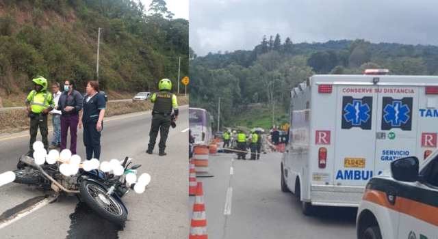 Motociclista perdió la vida en un accidente de tránsito en la via Girardot - Bogotá