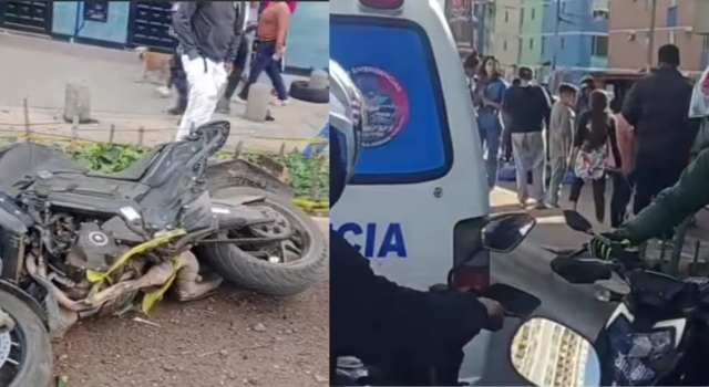 accidente de tránsito dejó un motociclista muerto