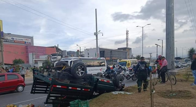 accidente en Quintanares dejó dos personas gravemente heridas