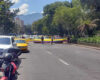 Bloqueos en la avenida Esperanza por manifestaciones en Bogotá