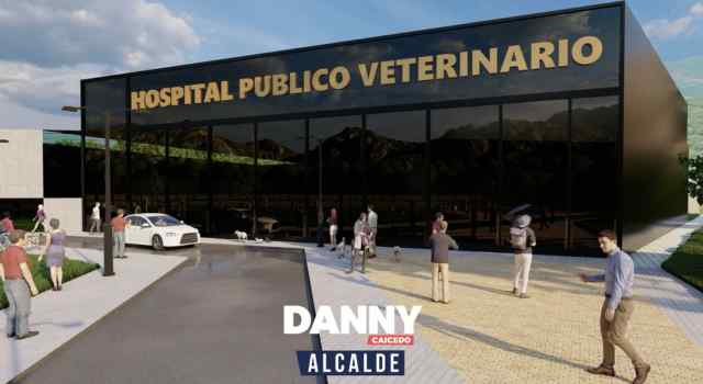 Danny Caicedo presentó el render del Hospital Público Veterinario para Soacha