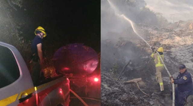 incendio forestal en el municipio de Viotá