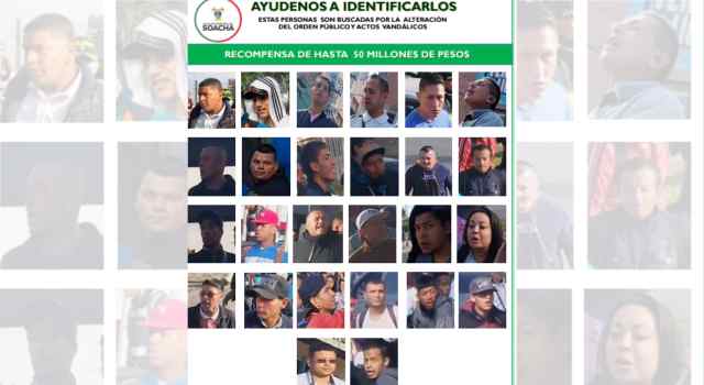 Se identificaron 26 personas que participaron en actos delictivos en el paro de transporte público en Soacha