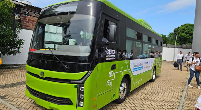Este lunes empezará a rodar el primer bus eléctrico en Montería