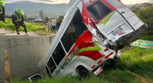Accidente en la vía Fusa - Bogotá