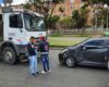 Carro chocó contra un vehículo de carga en la vía Gaitán Cortés