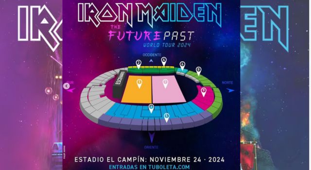 Iron Maiden volverá a Colombia con la gira The Future Past World Tour 2024