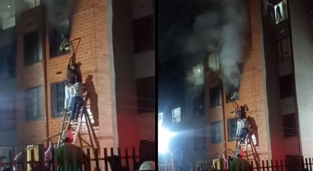 Incendio al interior de una vivienda en Ciudad Verde generó angustia
