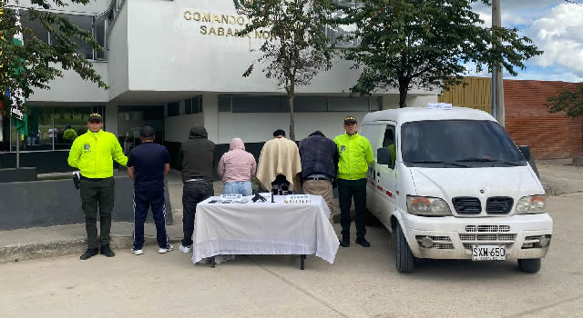Caen dos bandas delincuenciales en Tocancipá, Cundinamarca
