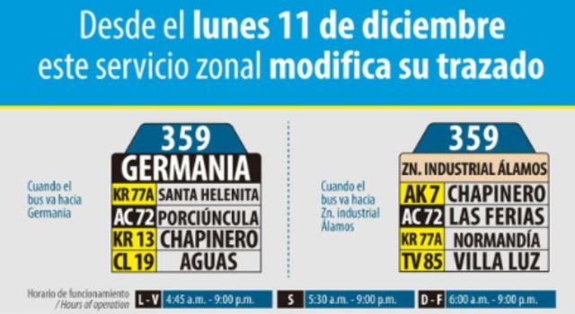 Estas son las dos rutas de SITP que cambiaron recorrido