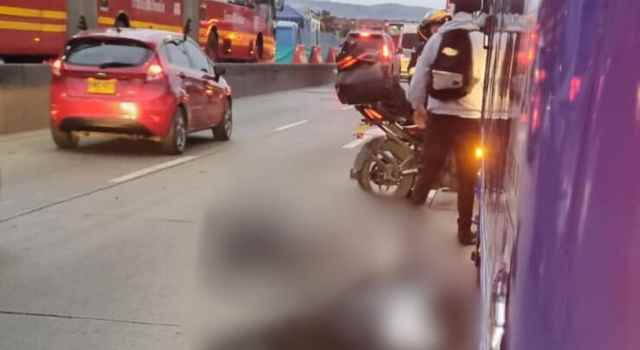 accidente de tránsito cerca al Sena de la 30 de Bogotá