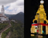 Se enciende el alumbrado navideño en el Cerro de Monserrate en Bogotá