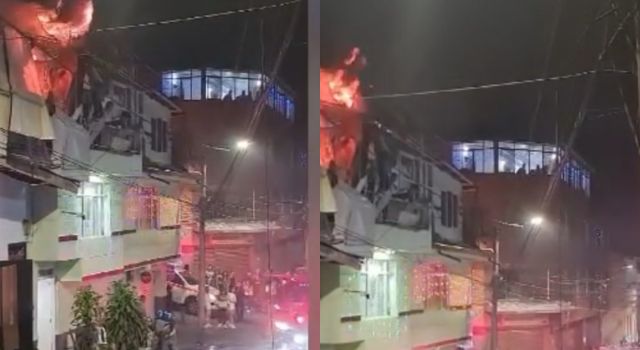 Incendio en una casa de Manizales por mal uso de pólvora