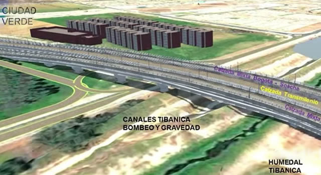 Así será el puente Tibanica que conectará la avenida Cali con Ciudad Verde en Soacha