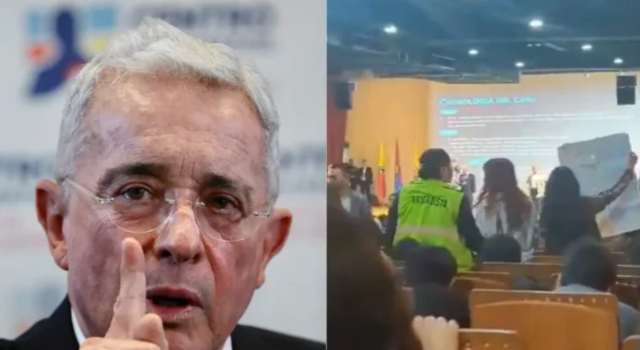 Abuchearon al expresidente Álvaro Uribe luego ser invitado a la Universidad Agustiana a dar un discurso de paz