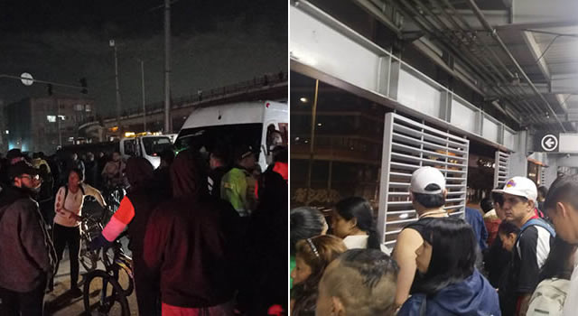 Caos vehicular en Soacha por manifestación de comerciantes la noche del lunes  