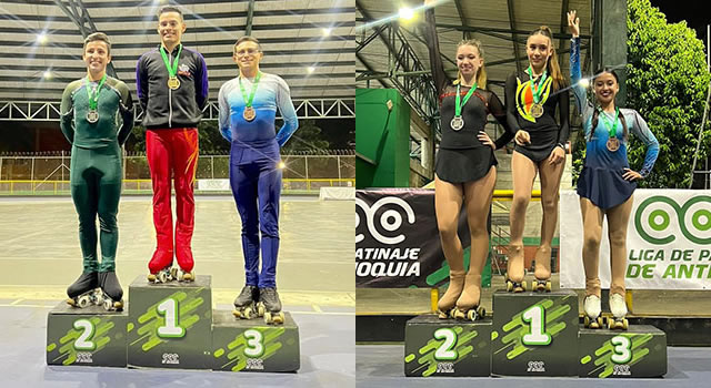 Patinadores de Soacha lograron medallas en el Campeonato Nacional de Figuras y Danza