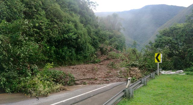 Alerta roja por riesgo de deslizamientos en Cundinamarca