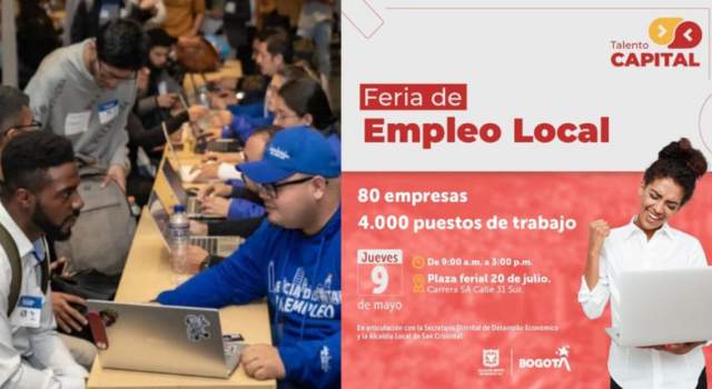 Talento Capital ofrece 4000 vacantes este 9 de mayo para jóvenes en Bogotá
