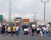 Bloqueos en la Autopista Sur por protestas frente a la Clínica San Luis de Soacha