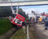 Accidente en la vía Chía-Bogotá, conductor perdió el control