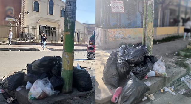 Basura abunda frente de un jardín infantil de Soacha, los niños se están enfermando