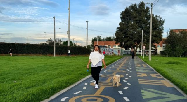 Distrito mejoró un sendero peatonal en Engativá, se intervinieron 5.355 metros cuadrados