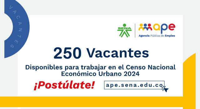 Empleo en Cundinamarca para el censo Nacional Económico Urbano 2024