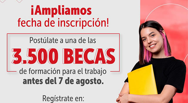 Amplían plazo para que se inscriba a las becas de formación para el trabajo en Bogotá